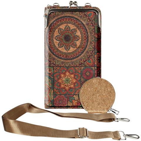 Borsello Sughero, Collezione Mandalavibe, Chiusura Cerniera / A Scatto - Foto 1