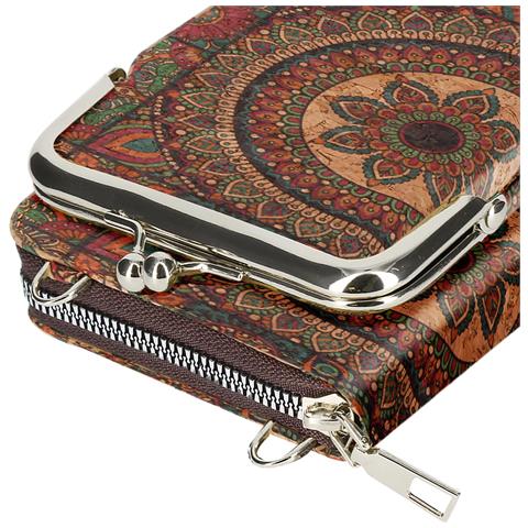 Borsello Sughero, Collezione Mandalavibe, Chiusura Cerniera / A Scatto - Foto 5