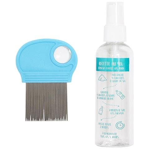 Pettine Anti Pidocchi E Lozione 100 Ml, Blu - Foto 1