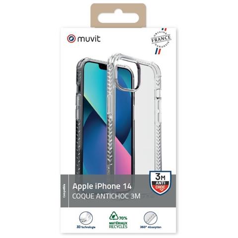 Cover Per Iphone 14 Rinforzata E Antiurto 3m, Trasparente - Foto 3