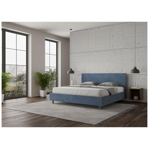 Letto Adele 190x190 Rete E Contenitore Blu - Foto 4