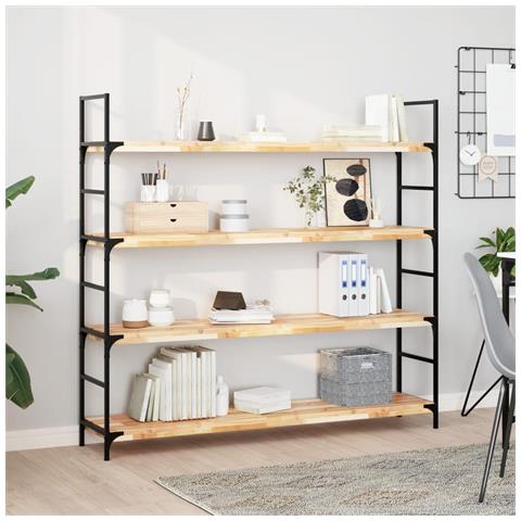 Mensole Da Parete 4 Pz 160x30x4 Cm Legno Acacia Non Trattato - Foto 1