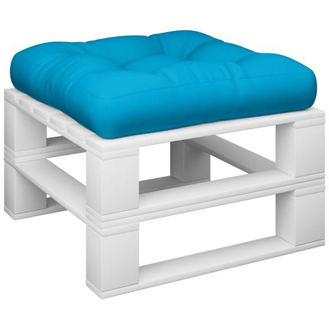 Cuscino Per Pallet Azzurro 58x58x10 Cm In Tessuto - Foto 3