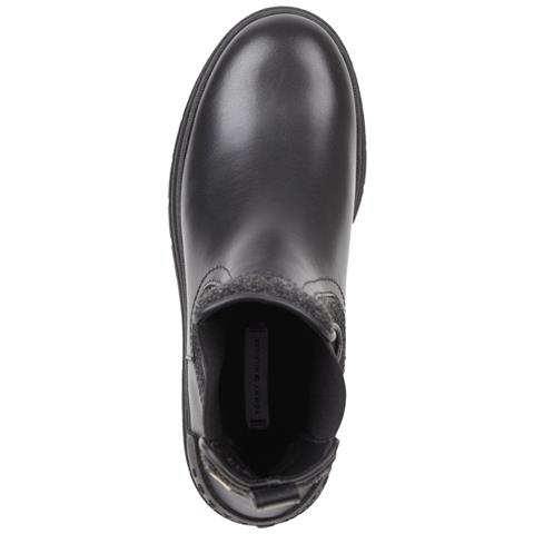 Feminine Felt Chelsea Bootie Stivaletti Pelle Scarpe Donna Nero Eu 40, Fw0fw07655 Bds - Foto 3