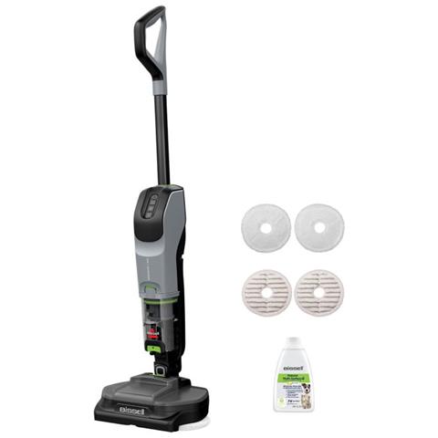 SpinWave + Vac Pet Pro Aspirapolvere a bastone Batteria Secco e bagnato Ciclonico Sacchetto per la polvere 0,4 L Nero, Grigio - Foto 1