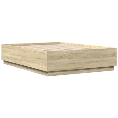 Giroletto Luci Led Rovere Sonoma 160x200 Cm Legno Multistrato - Foto 3