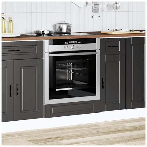 Armadio Per Forno Porto Nero In Legno Multistrato - Foto 3