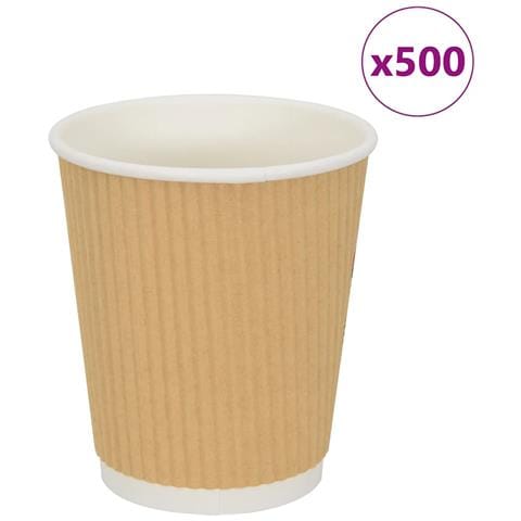 Bicchieri Da Caffè In Carta 500 Pz 8oz 200ml Marrone - Foto 1