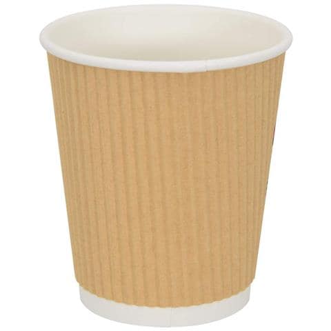 Bicchieri Da Caffè In Carta 500 Pz 8oz 200ml Marrone - Foto 2