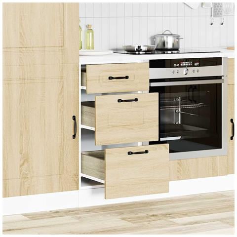 Base Da Cucina Kalmar Rovere Sonoma In Legno Multistrato - Foto 3