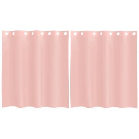 Tende In Voile Con Occhielli 2 Pz Rosa 140x140 Cm - Foto 2