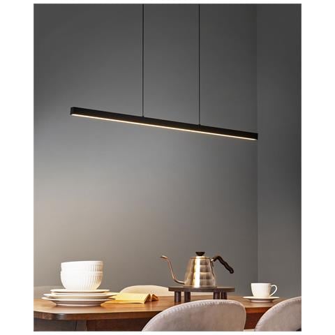 Lampadario A Led Candelero Con Telecomando Nero - Foto 1