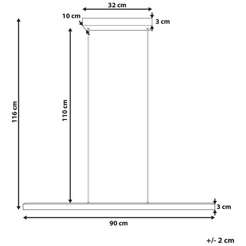 Lampadario A Led Candelero Con Telecomando Nero - Foto 6