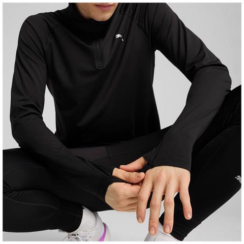 M Run Velocity Cloudspun 14 Zip 52662701, Uomini, Nero, Xxl - Foto 6