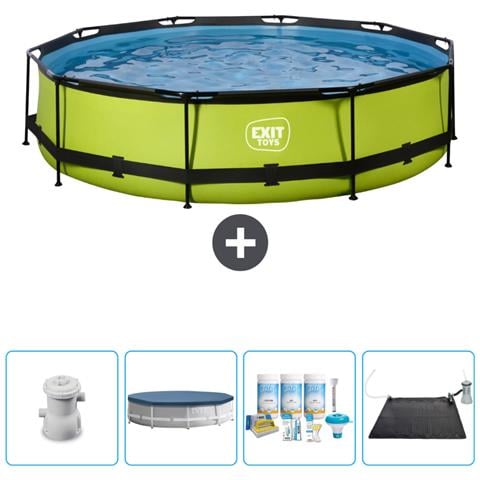 Piscina Fuori Terra - In Giro - 300x300x76 Cm - Groen - Include Accessori Coordinati Cb18 - Foto 1