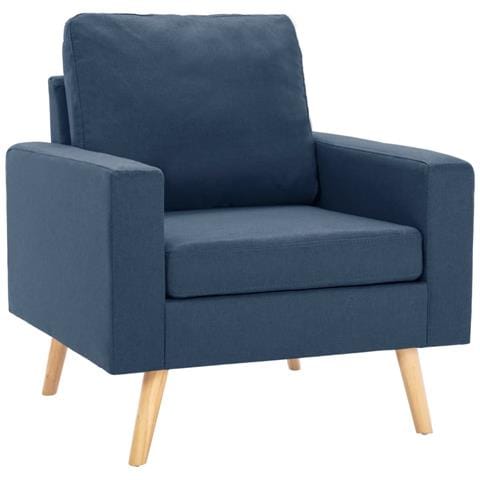 Lusso Casadino -  Poltrona Blu In Tessuto - Foto 1