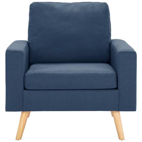 Lusso Casadino -  Poltrona Blu In Tessuto - Foto 2