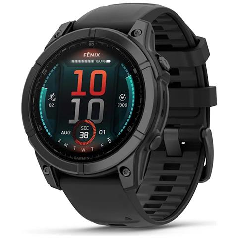 Fenix E 3,3 cm (1.3") AMOLED 47 mm Digitale 454 x 454 Pixel Touch screen Nero Wi-Fi GPS (satellitare) - Foto 1