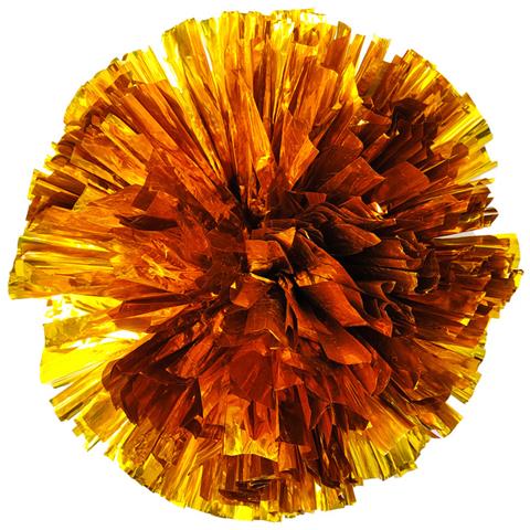 Cheerleading Pom Poms, Grandi Pon Pon Metallizzati A Doppia Testa Da 32 Cm Gold - Foto 1