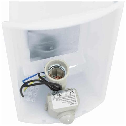 Lampade da parete esterne con sensore 2 pz Acciaio inox Argento IP44 - Foto 9