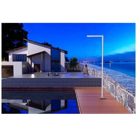 Imex Doccia Piscina In Acciaio 316 Alabama Eccellenza In Acciaio Design Raffinato Diffusore Anticalcare Rubinetto A 2 Vie Ideale Per Esterni - Foto 1