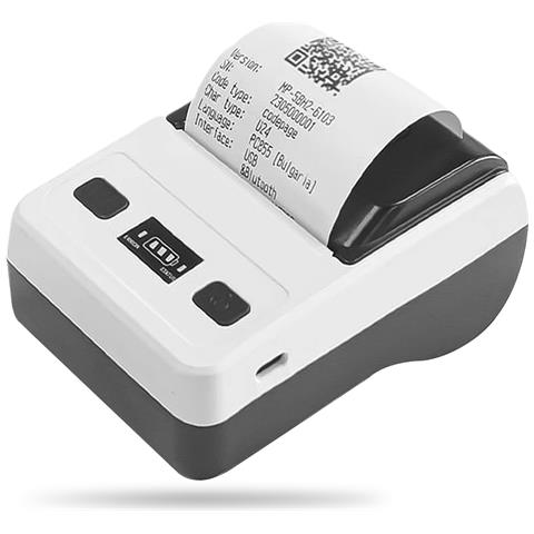 Stampante Termica Portatile Bluetooth Eu 58mm - Connettività Usb, Compatibile Con Android, Ios E Windows White - Foto 5