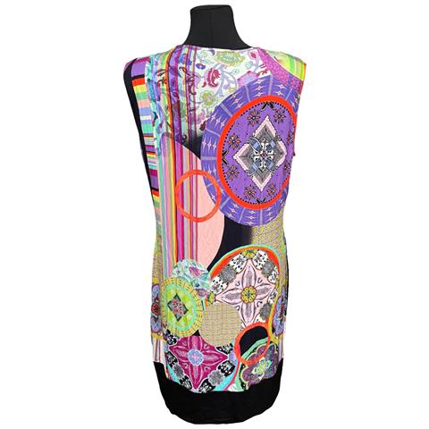 Abito Al Ginocchio Elegante Senza Maniche Comodo Colorato Taglia 46 - Foto 2