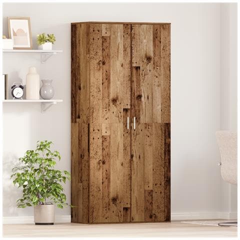 Highboard Legno Vecchio 80x39x178 cm Legno massello - Foto 2