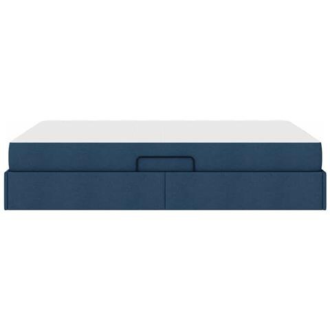 Letto con contenitore e materasso Blu 140 x 190 cm Poliestere - Foto 9