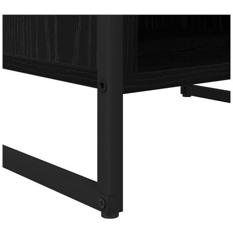 Mobile TV Rovere Nero 170,5 x 36 x 30,5 cm Legno multistrato - Foto 9