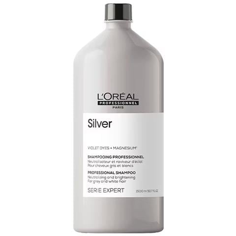 L'oreal Professionnel, Serie Expert Silver, Shampoo Per Capelli, Neutralizzante & Illuminante, 1500 Ml - Foto 1