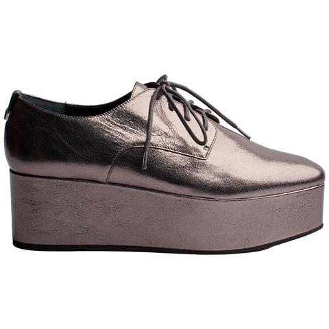E5566 Scarpe Oxford Con Plateau Da Donna - Foto 1