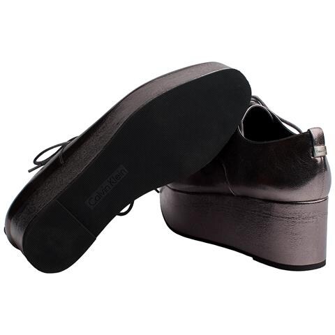 E5566 Scarpe Oxford Con Plateau Da Donna - Foto 5