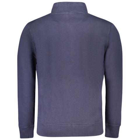 FELPA BLU CON ZIP PER UOMO - Colore: Blu, Taglia: S - Foto 2