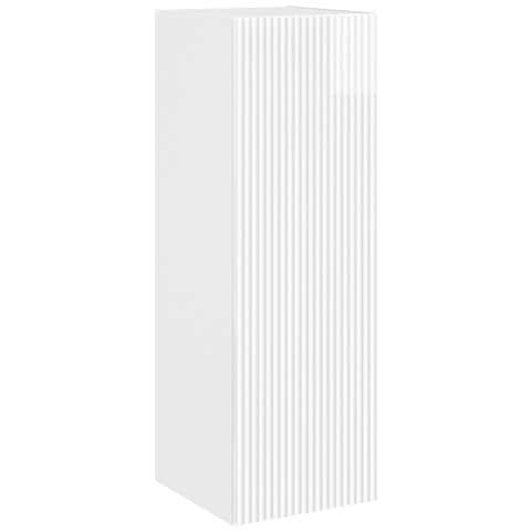 Mobiletto da Bagno a Muro Bianco Lucido 33 x 34,5 x 100 cm - Foto 1