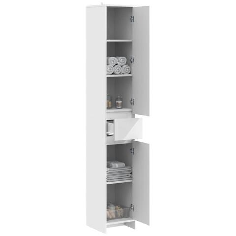 Mobile da Bagno Bianco 30 x 33 x 190 cm Legno ingegnerizzato - Foto 2