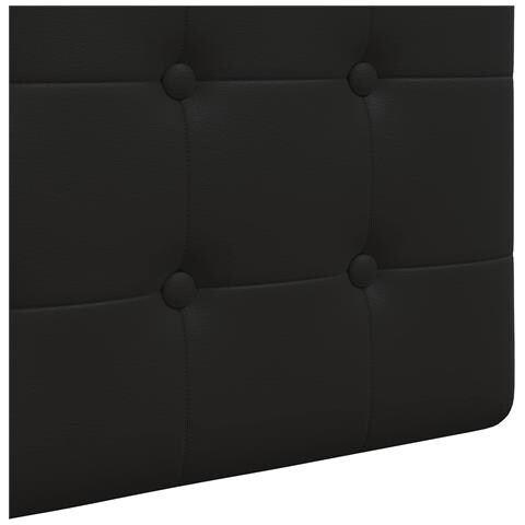 Testiera sospesa Con luce LED Nero Similpelle - Foto 9