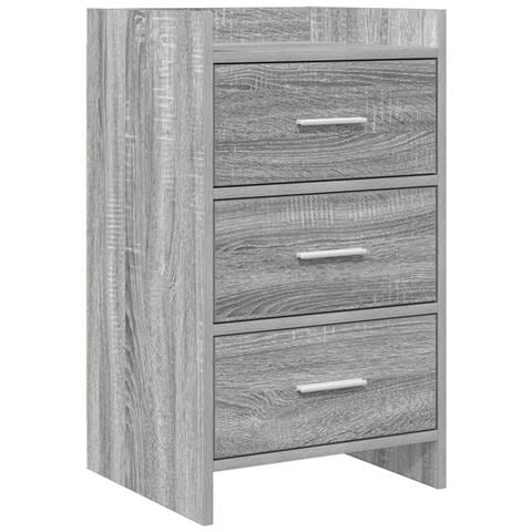 Comodini Sonoma grigio 40 x 36 x 70 cm Legno ingegnerizzato - Foto 1