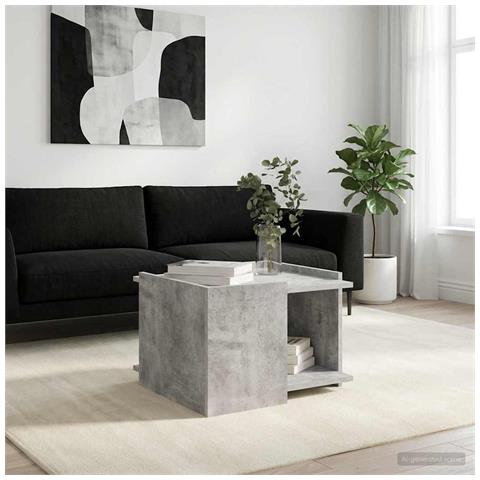 Tavolino da salotto Grigio Cemento 50,5 x 50 x 33 cm - Foto 2