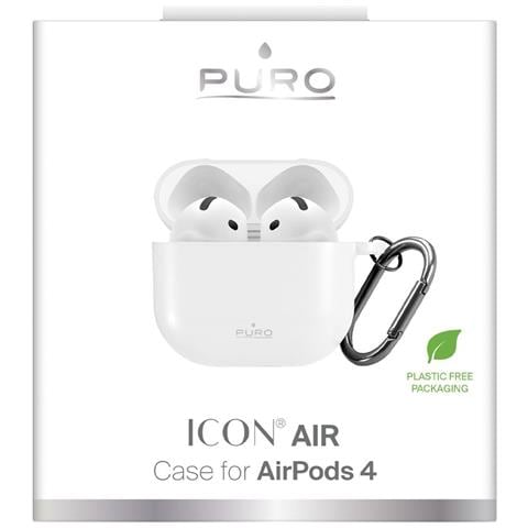 Custodia Airpods 4 In Silicone Bianco Puro - Foto 2