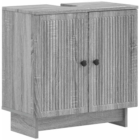 Armadio per Lavabo da Bagno EDE Sonoma grigio - Foto 1