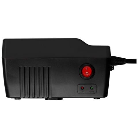 Stabilizzatore di Tensione 600VA / 360W 3 x Schuko Colore Nero - Foto 2