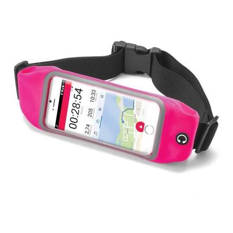 Runbelt View Custodia a Cintura Elastica per Smartphone 4.7" Taglia XL Colore Rosa - Foto 1