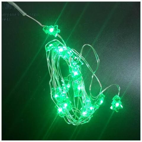Mini Luci 20 Led Natalizie Alberello Verde A Batteria - Foto 1