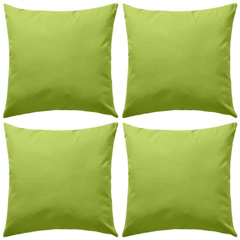 Cuscini Da Esterno 4 Pz 45x45 Cm Verde Mela - Foto 1