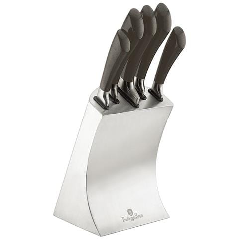 Set 6 Pezzi Coltelli In Acciaio Con Stand - Foto 2