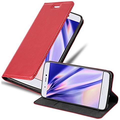 Custodia Compatibile Con Xiaomi Mi 5s In Rosso Mela - Coperchio Protettiva Con Chiusura Magnetica, Funzione Stand E Tasca Per Le Carte - Foto 1