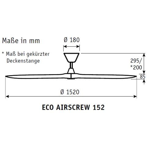 Eco Airscrew 152, Ventilatore, - Ottone Nero - Foto 3