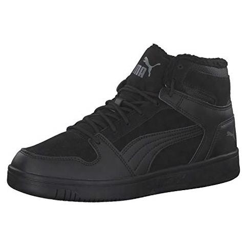 Puma Rebound Layup Sd Fur, Scarpe Da Ginnastica Unisex-adulto, Nero Nero-castlerock, 46 Eu - Foto 1