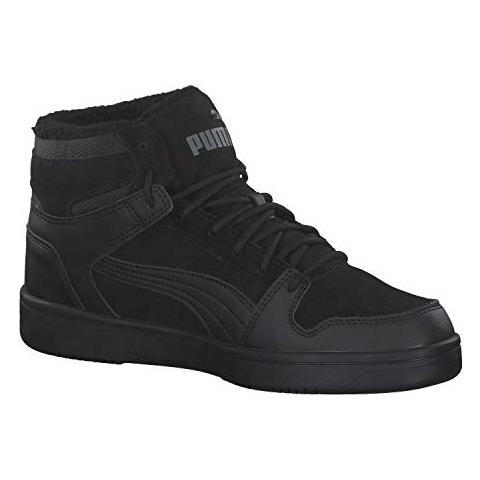 Puma Rebound Layup Sd Fur, Scarpe Da Ginnastica Unisex-adulto, Nero Nero-castlerock, 46 Eu - Foto 2